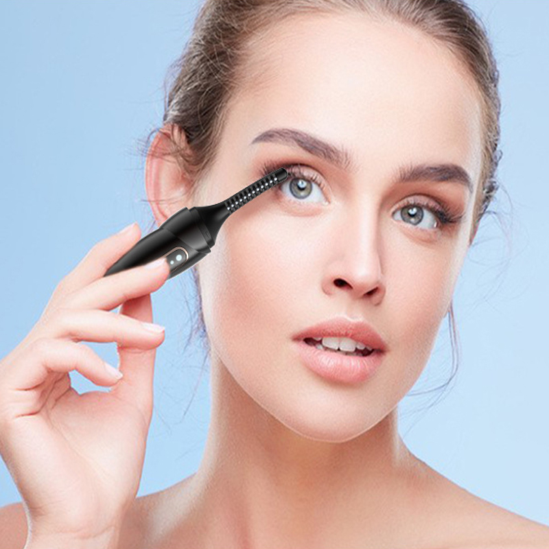 Best verkopendenieuwe kleine Conch elektrische verwarmde mini wimperkrullen, elektrische wimperkrullen met USB -oplaadbare, 3 temperatuur verstelbare oogwiel kruipcurler met LED digitaal display, voor make -upnatuurlijk krullend oog lashe